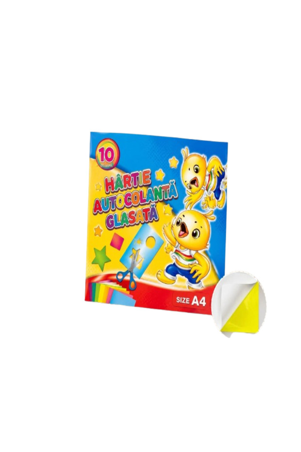 Self-adhesive paper, A4, 10 colors