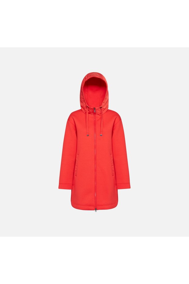Pulover - Parka de damă, roșu