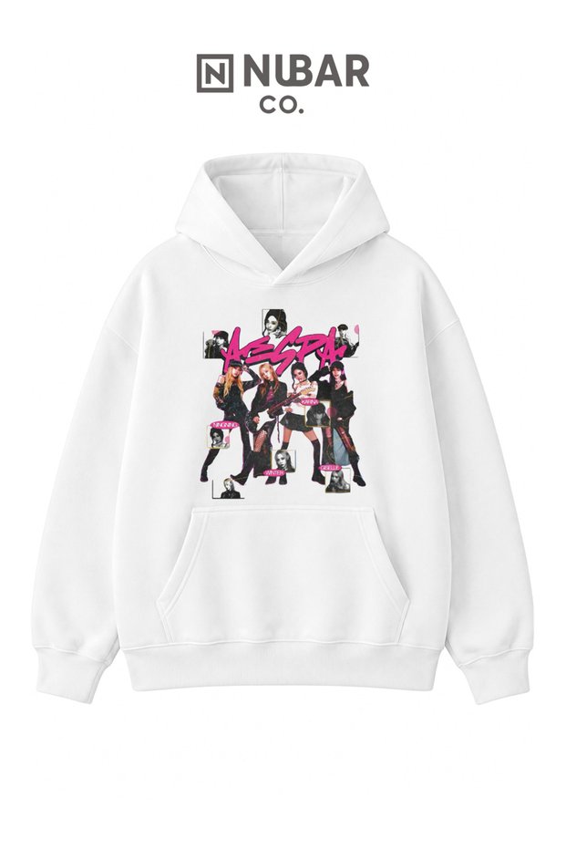 Aespa K-Pop Printed Unisex 3 Thread Threaded Premium Hooded Sweatshirt