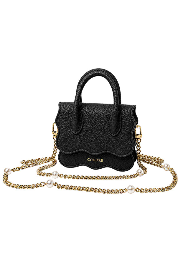 Combinable - Mini Bag with Chain Strap Hera Series - by Bero Lina Black