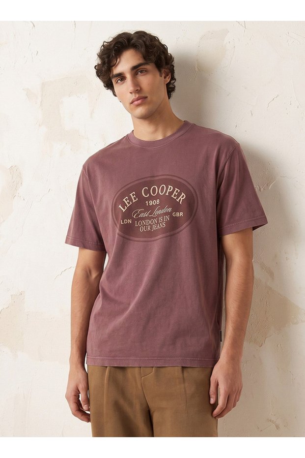 Crew Neck Short Sleeves Logo Print T-shirt
