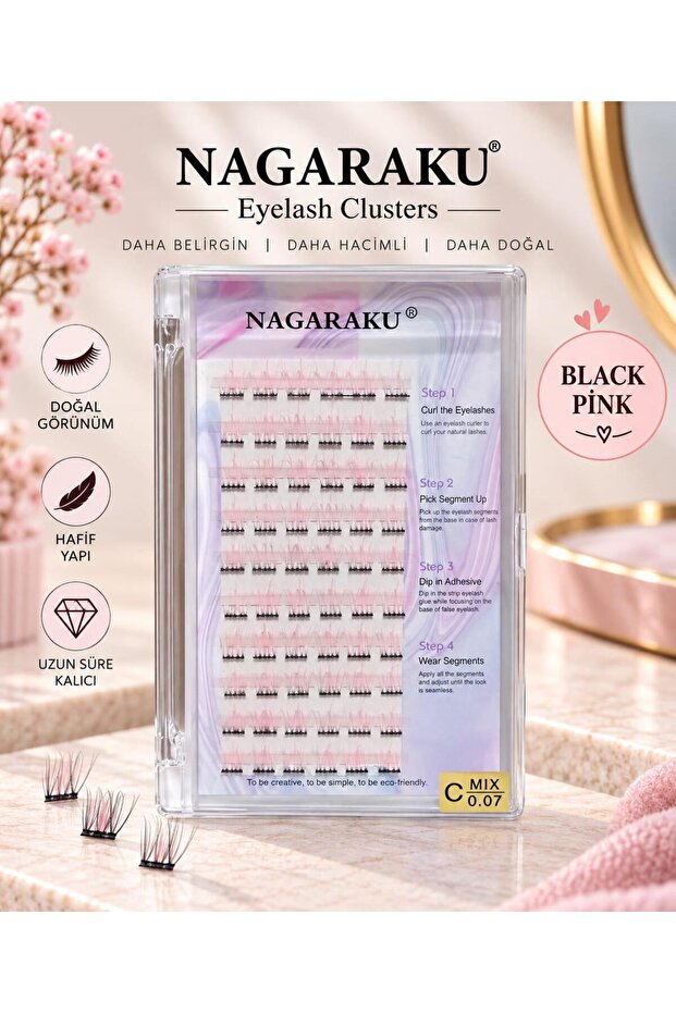 Nagaraku False Eyelashes Types 53 Models with Variants