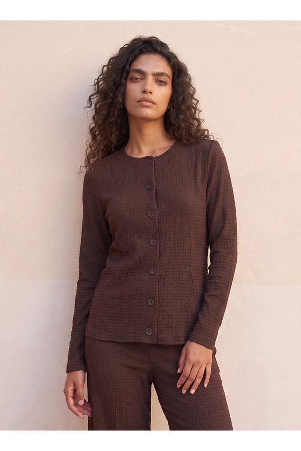 Youth Top with Button Placket