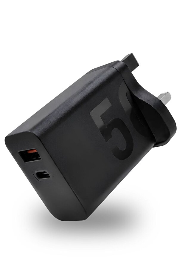 WMAX SDA35 USB-A & USB-C Super Fast Charger, Dual Port Fast Charging Power Adapter, Compact USB Wall Charger for Smartphones, Tablets, Android Devices and Other USB-C Compatible Devices