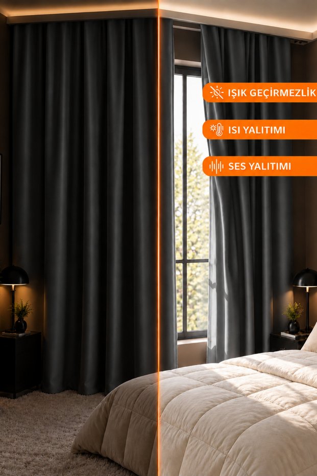 Blackout Background Curtain | Blackout | Extrafoam Drawstring Use | Custom Size | Rich Color Options