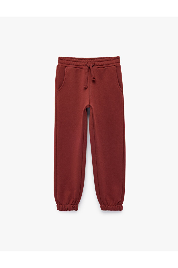 Pocketed Tie-Waist Jogger School Sweatpants