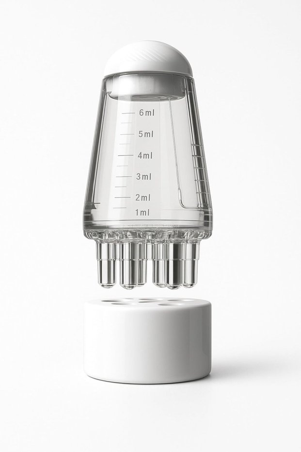 Hair Serum and Treatment Oil Applicator, 6 ml Capacity, with Massage Tip, Compatible with All Hair Types