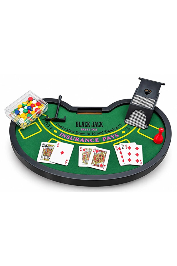 Tabletop Blackjack Casino Game Set Alk5352