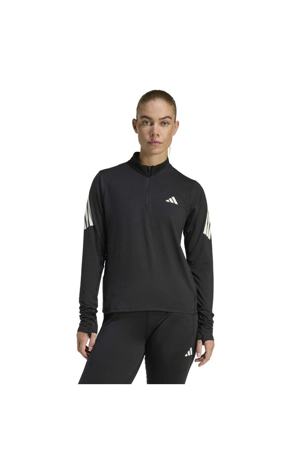 Jz5149-K Adı365 Zip W Women's Sweatshirt Black