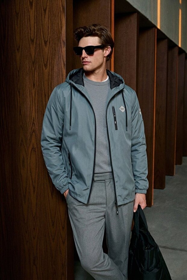 Men's Premium Comfort Lined Mint Raincoat & Windbreaker