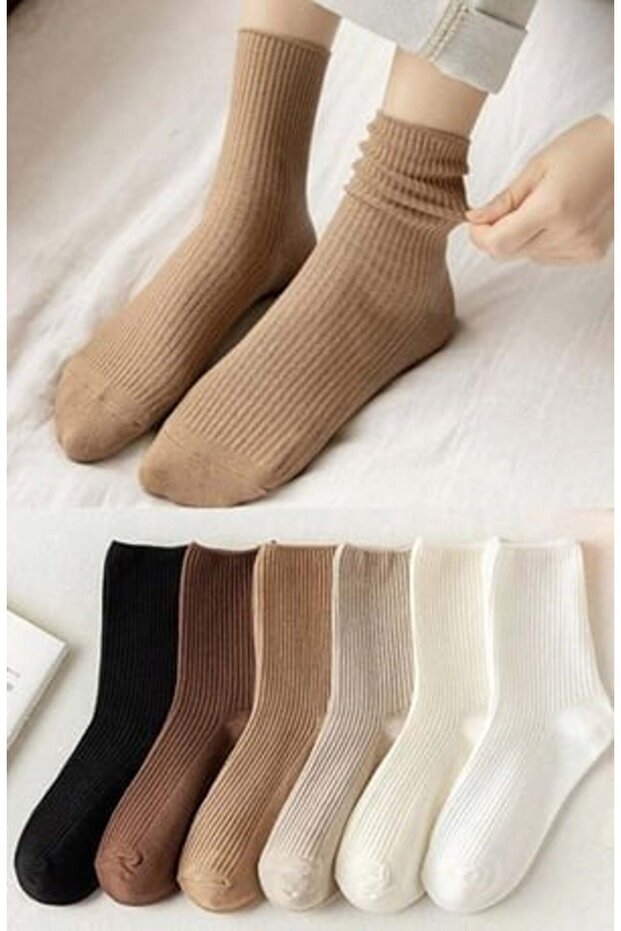 Women's Natural Fiber Comfortable Flexible Socks - Beige