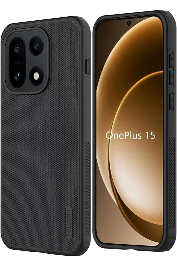 Case Compatible with OnePlus 15 Super Frosted Shield Pro Hard Back Soft Border (PC + TPU) Shock Absorb Cover Raised Bezel Camera Protect Black Color (OnePlus 15 (1+15))