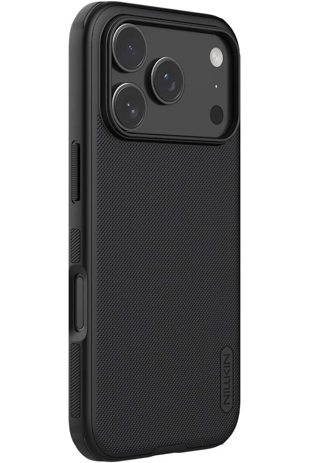 Case Compatible with iPhone 17 Pro Max Super Frosted Shield Pro Hard Back Soft Border (PC + TPU) Shock Absorb Cover Raised Bezel Camera Protect Black Color (iPhone 17 Pro Max)