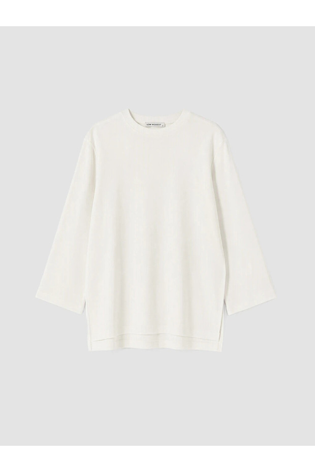 White Oversize Women's Sweatshirt Tunic