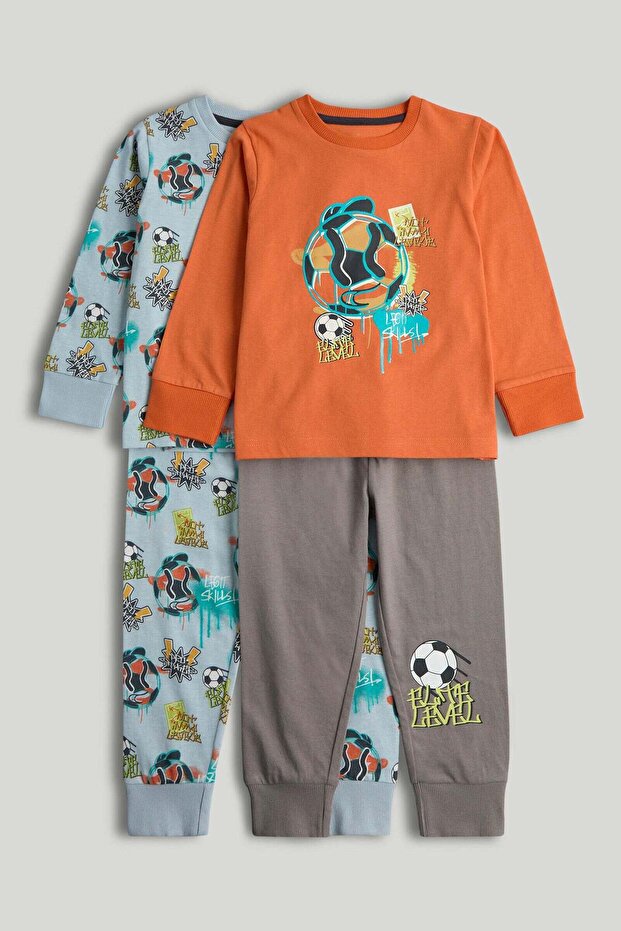 2 Pack Football Pyjamas