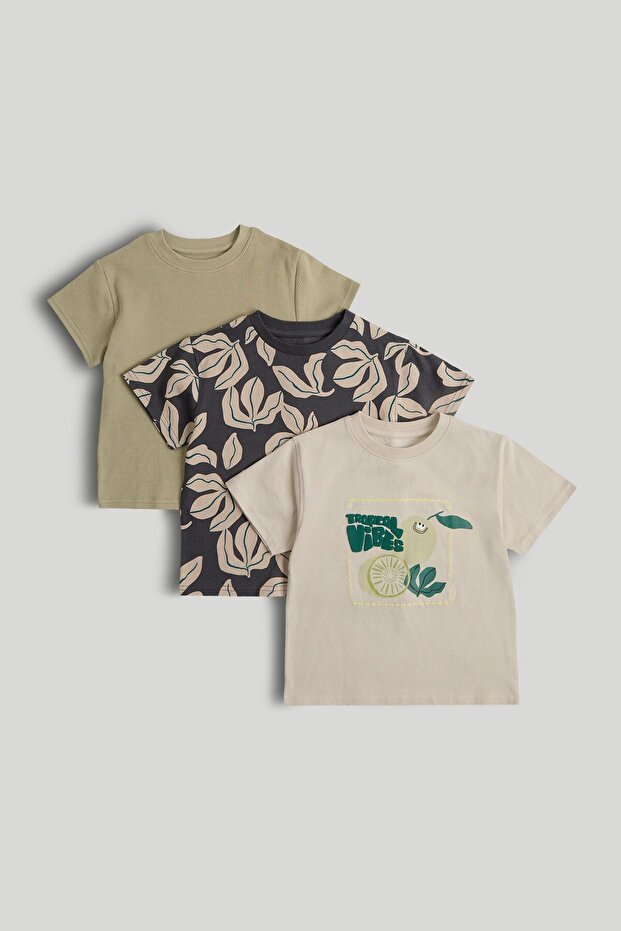 3 Pack Tropical Vibes T-Shirts