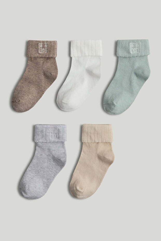 5 Pack Bear Baby Socks