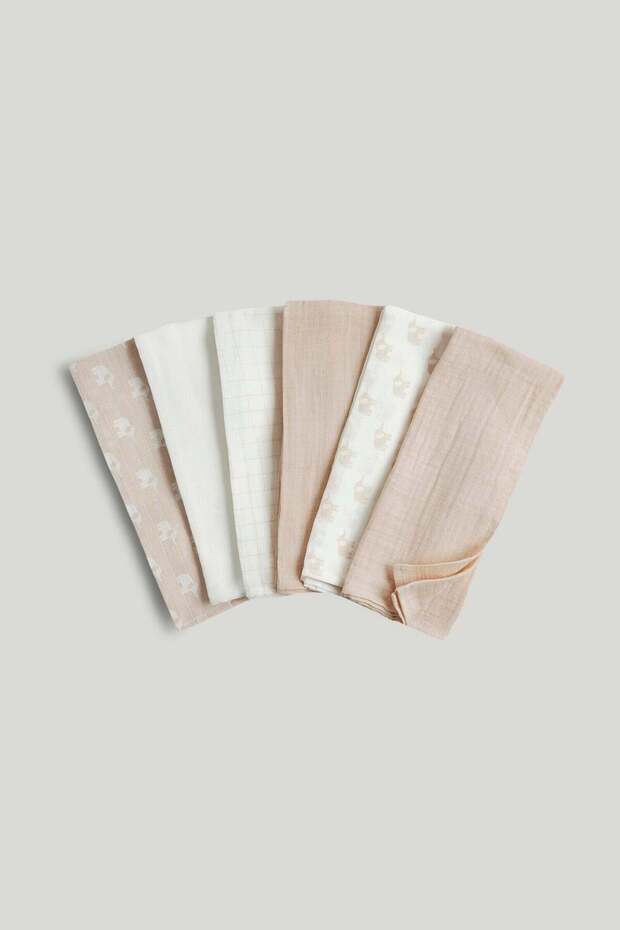 6 Pack Muslin Cloths