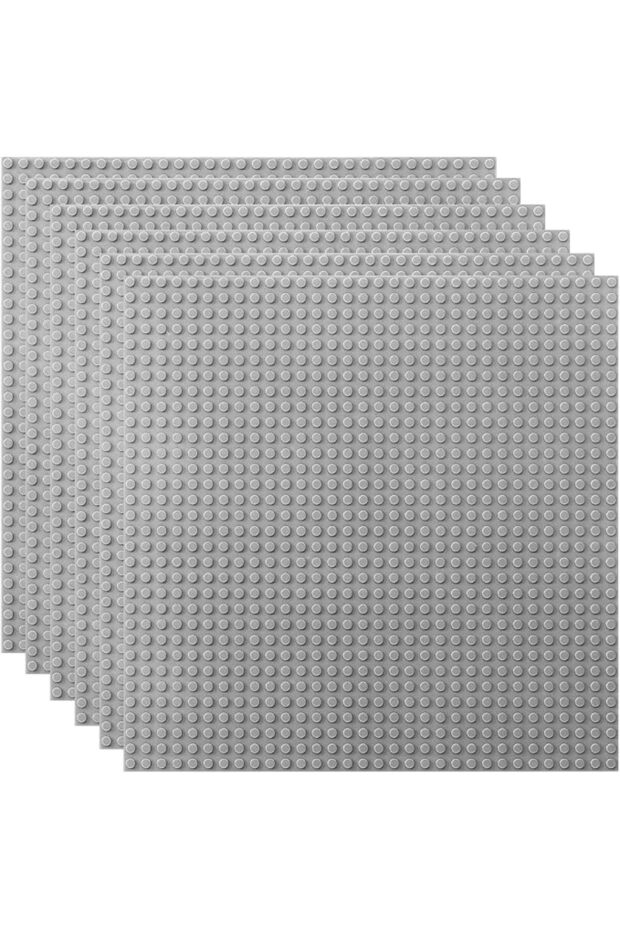 Tokokimo Building Blocks Baseplates 32x32 Studs, Grey Building Brick Baseplates Compatible with Majo