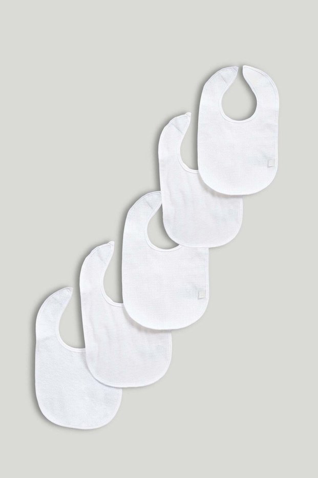 5 Pack Newborn Bibs