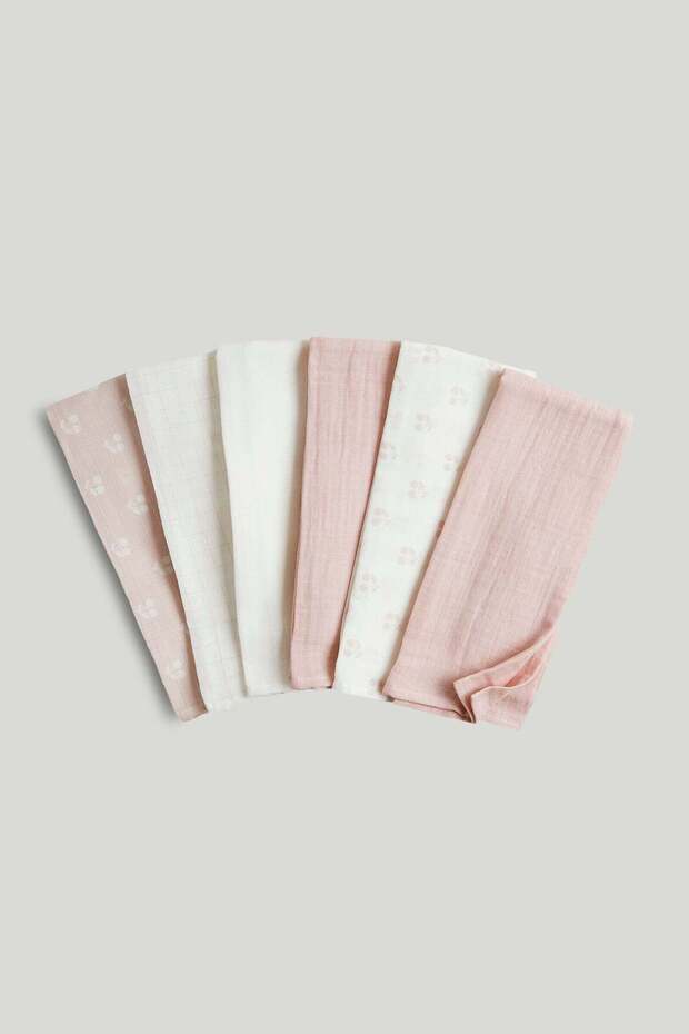 6 Pack Muslin Cloths