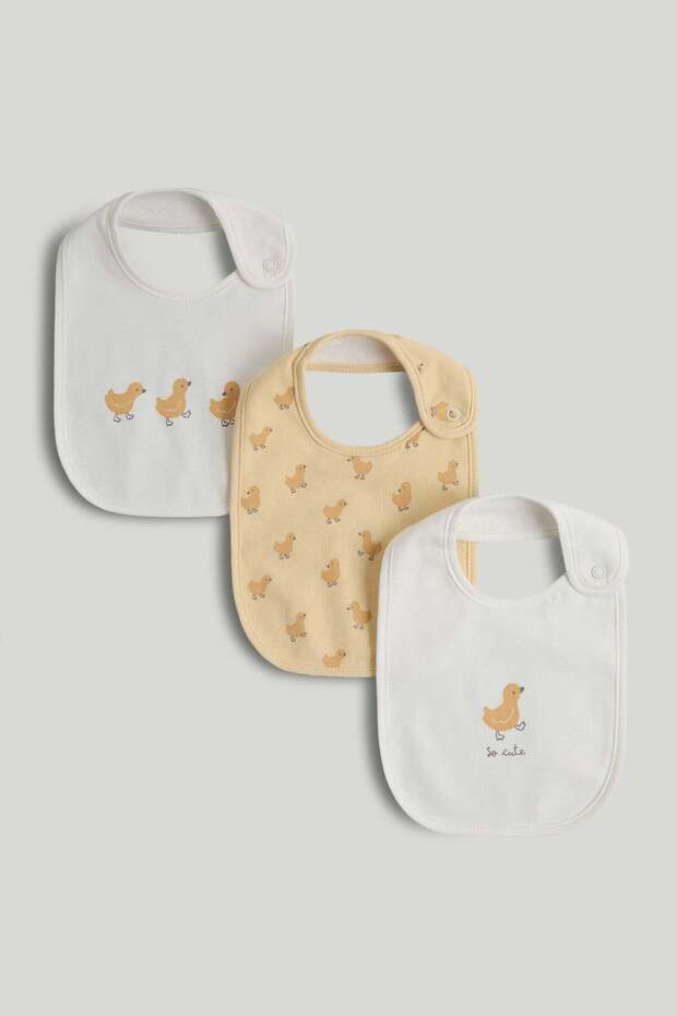 3 Pack Duckling Newborn Bibs