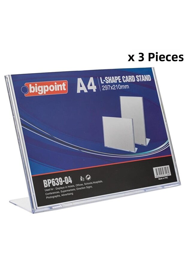 Cardboard Stand Horizontal A4 X 3 Units