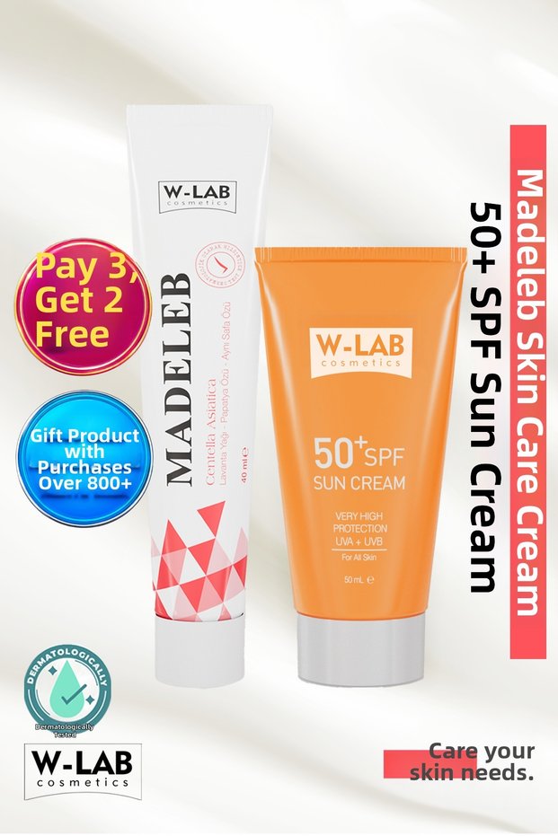 Madeleb Cream 40 ml and W Lab Sunscreen Cream 50 ml Set