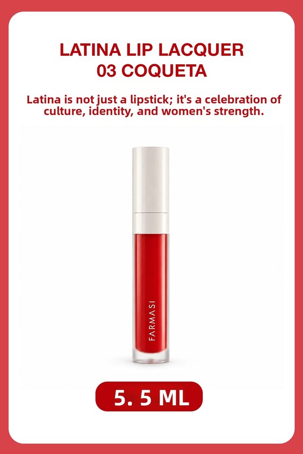 Latina Nourishing & Long-Lasting Shine Liquid Lipstick | 03 Flirty