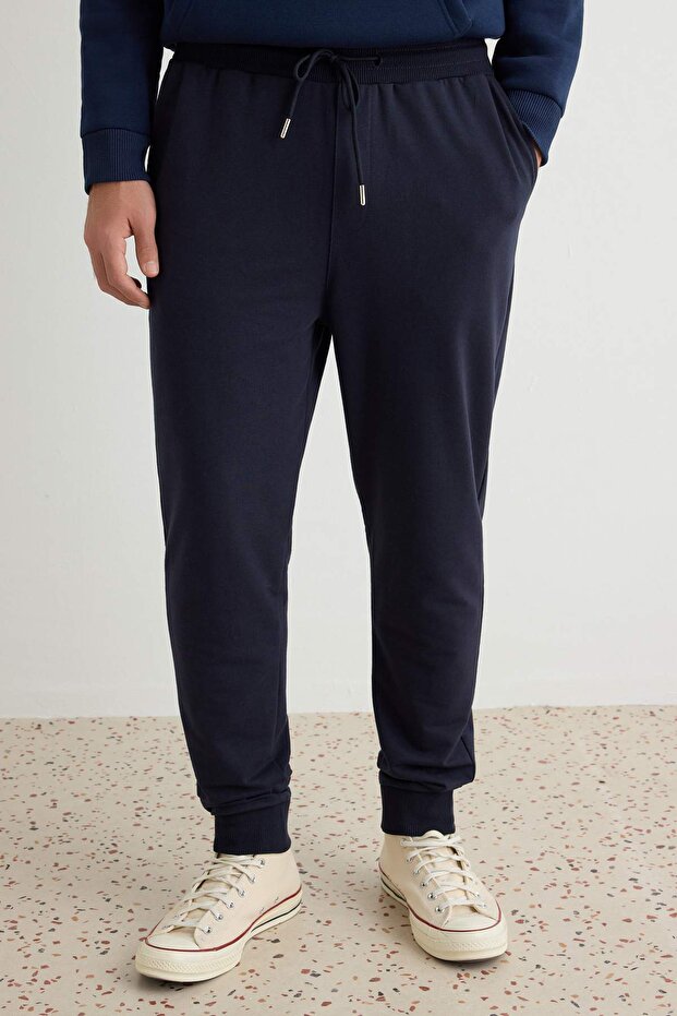 Lacivert Basic Regular/Normal Kesim Lastik Paça Jogger Eşofman Altı TMNSS20EA0053