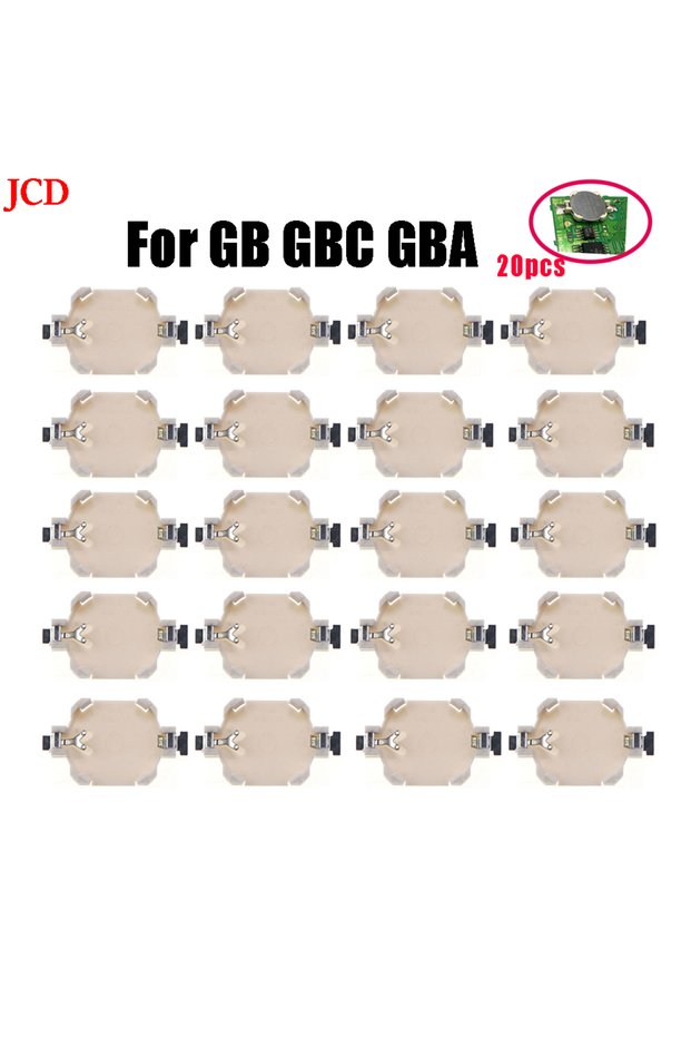 GB GBC GBA JCD 20pcs CR1616 Battery Holder For Gameboy Advance Color For GB GBC GBA Game Card