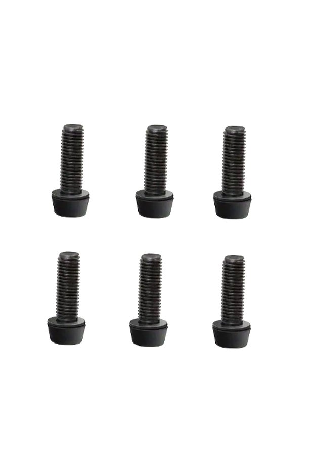 Black 6PCS Bike Stem M5 Alloy Steel Bolts, Bicycle Stem Bolts Screws, M5*18mm Steel Bolts for Bicy