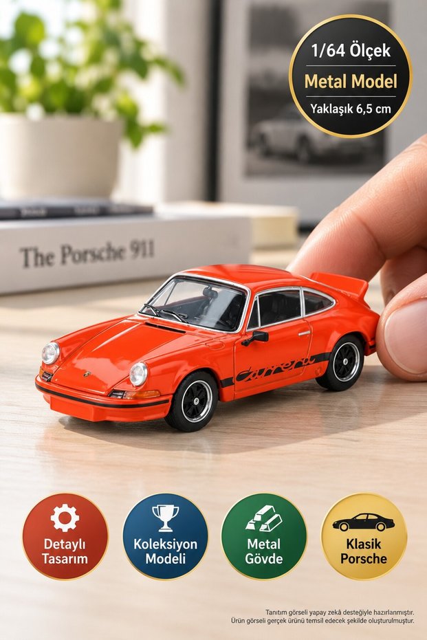 1/64 Carrera Rs 2.7 Tangerine with Black Livery