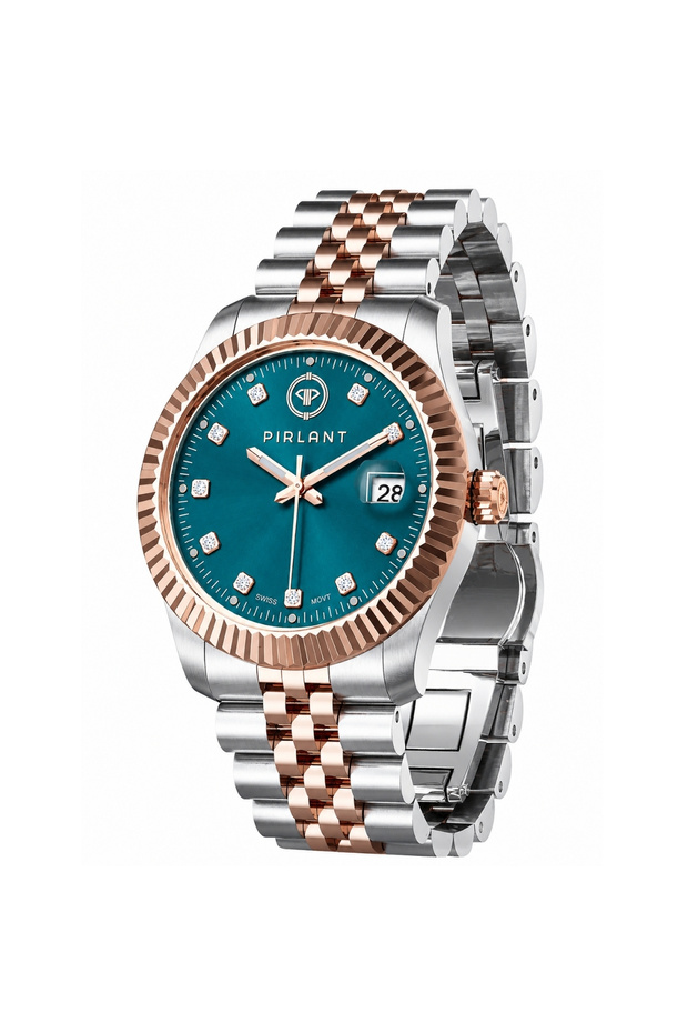 Petrol Dial Women's Wristwatch