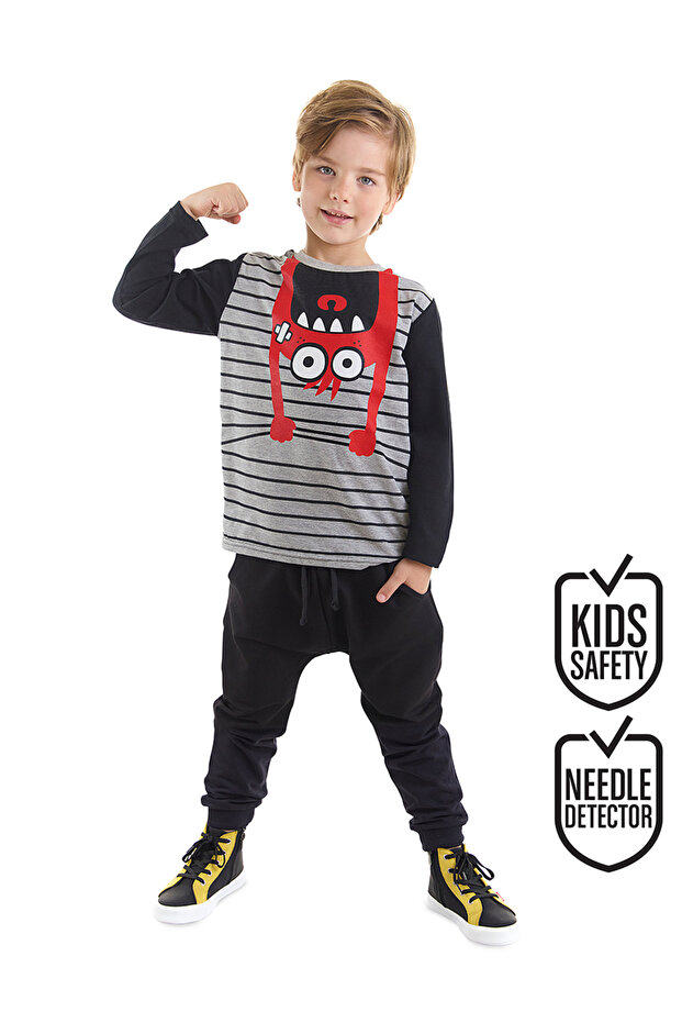 Dangling Monster Boy T-shirt Trousers Set