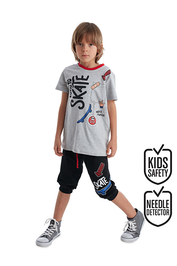 Born to Skate Boys T-Shirt Capri Shorts Set