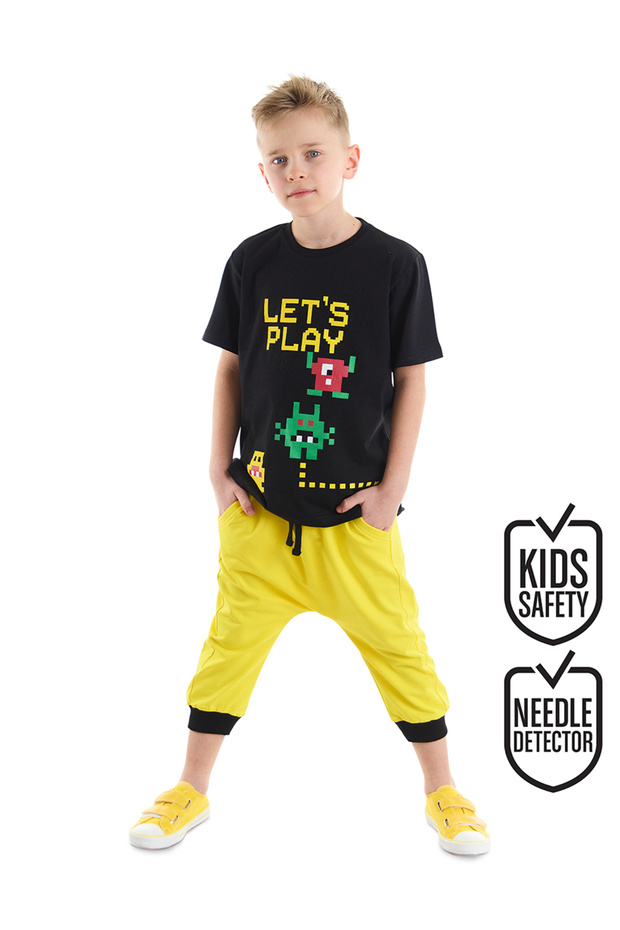 Lets Boy's T-shirt Capri Shorts Set