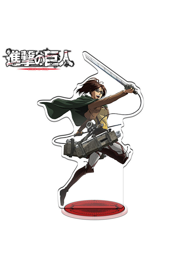 Bandai Attack on Titan 23 Attack on Titan Anime Acrylic Figure Stand Eren Rivaille Mikasa Model Desk