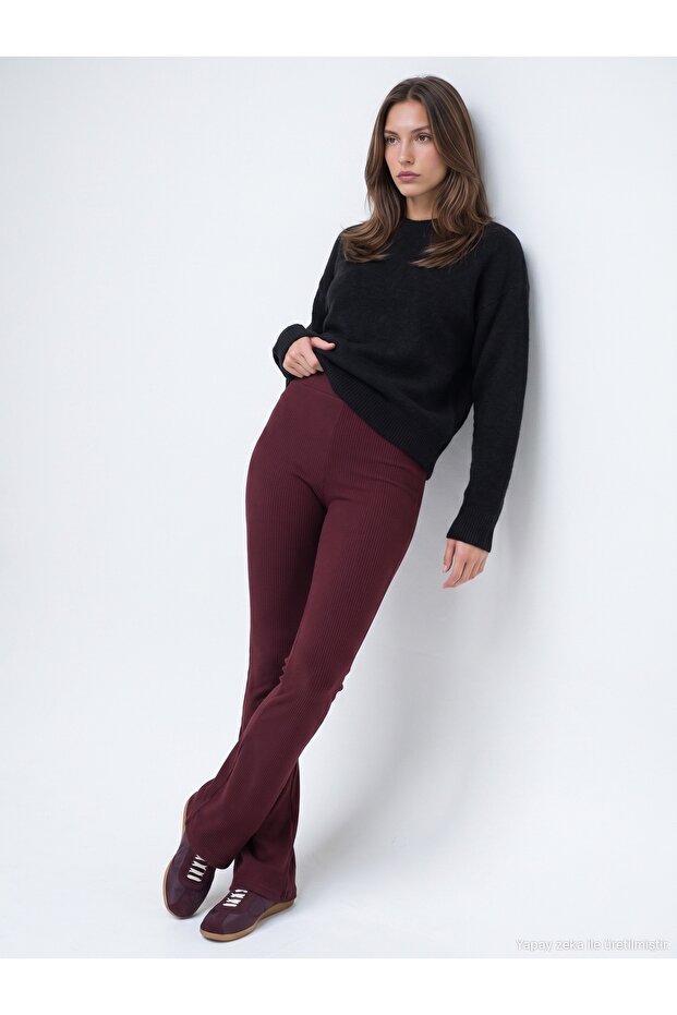 71910 High Waist Knitted Pants
