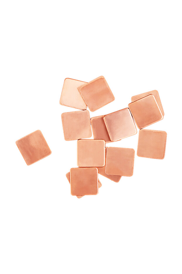 15x15x1.0mm 10Pcs 0.3mm-2mm Thickness Laptop Copper Sheet Plate Strip Shim Thermal Pad Heatsink She