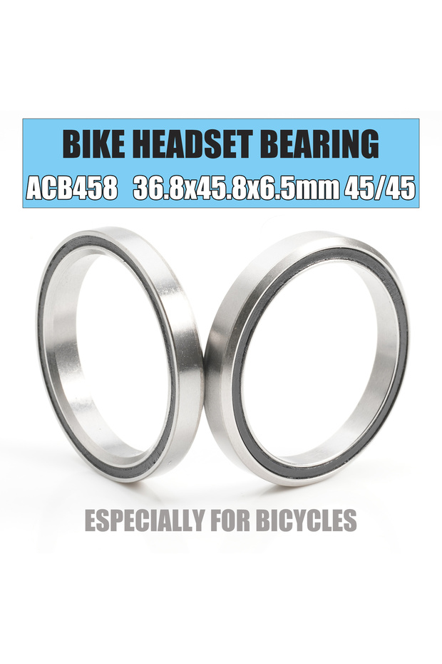 ACB458 Bicycle Headset Sealed Cartridge Bearings 36.8x45.8x6.5 mm 45/45 Degree Tapered Upper Lower A