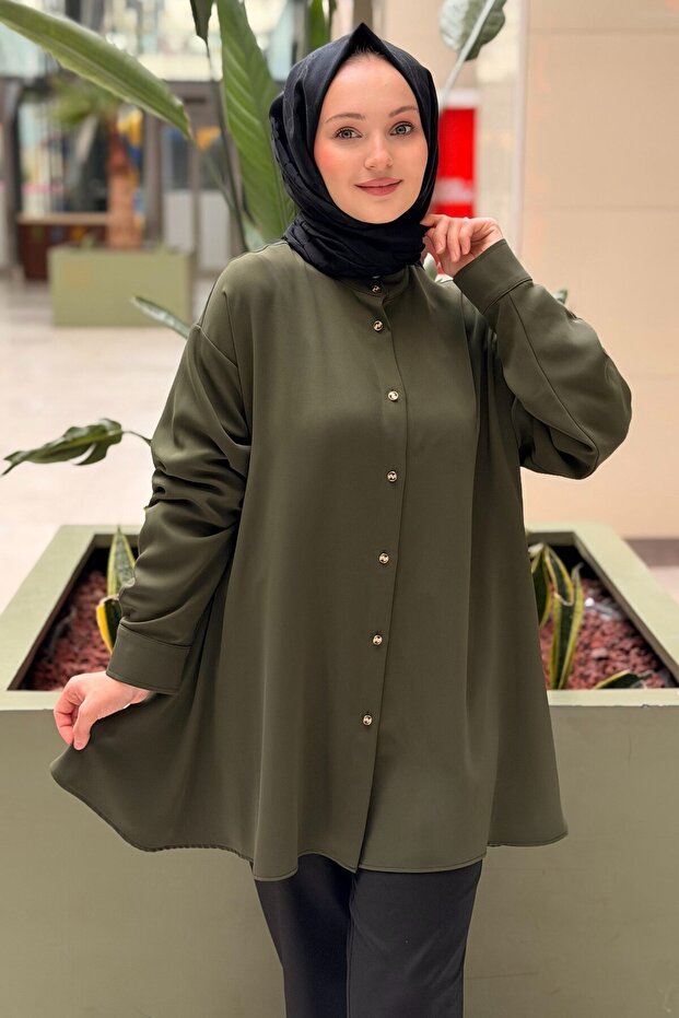 Judge Collar Front Buttoned Shirt