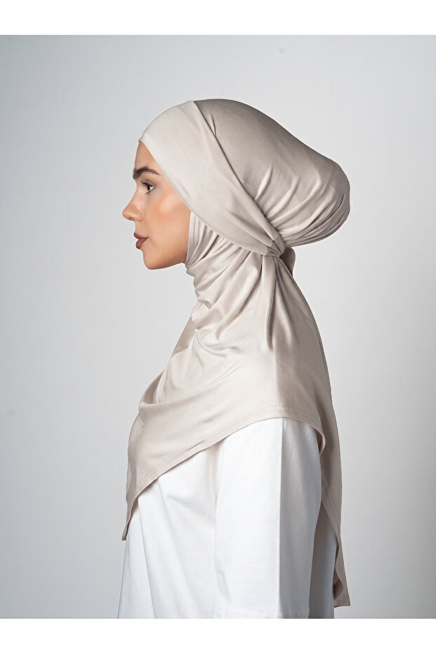 Belted Viscose Turban - Light Mink - (St057), (Id 2905710)