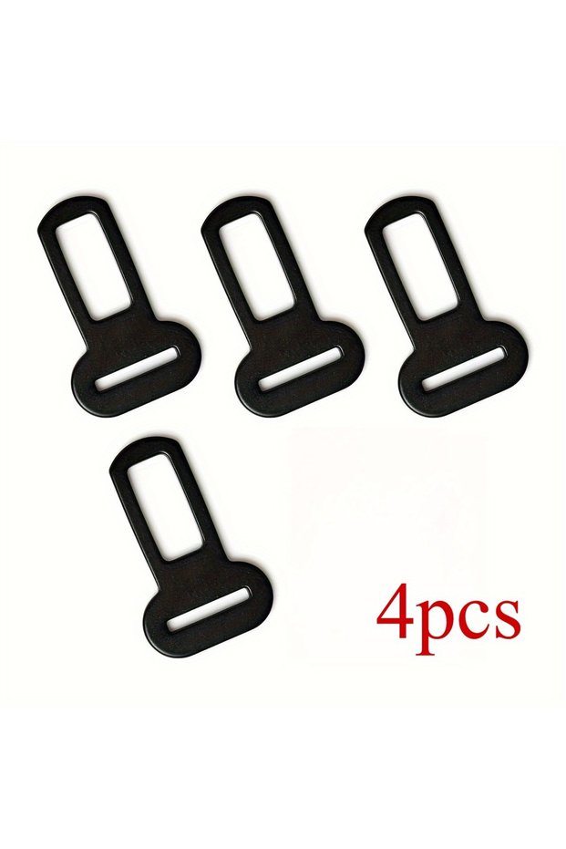 4pcs 2/4 Pet Seat Belt Adapters - Car Metal Clips for Pet Leashes, Compatible with Truck & Car Seats