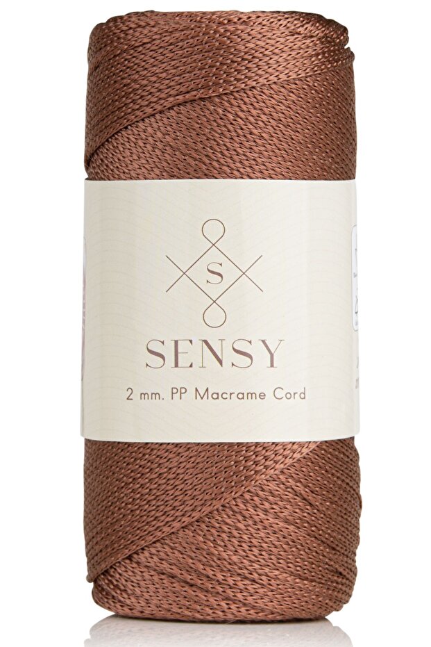 2 Mm - 200 gr Polyester Macrame Thread Copper 230 M Polyester Macrame Thread Suppla Rope And Bag Thread