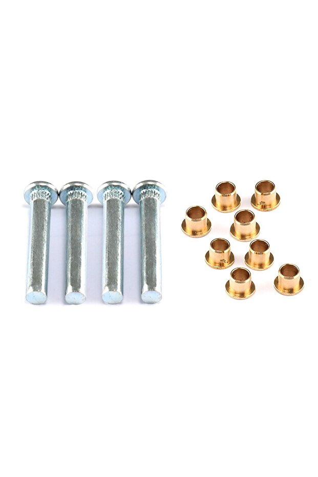 silver Car Door Hinge Pins Bushing Repair Assembly Kit Set For Nissan Navarra 1997-2005 D22 High Str