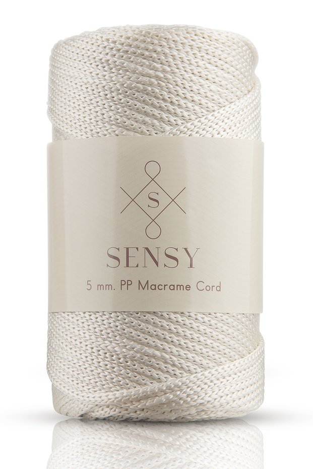 5 Mm - 400 gr Polyester Macrame Thread Ecru 95 M Polyester Macrame Thread Supla Thread And Bag Thread
