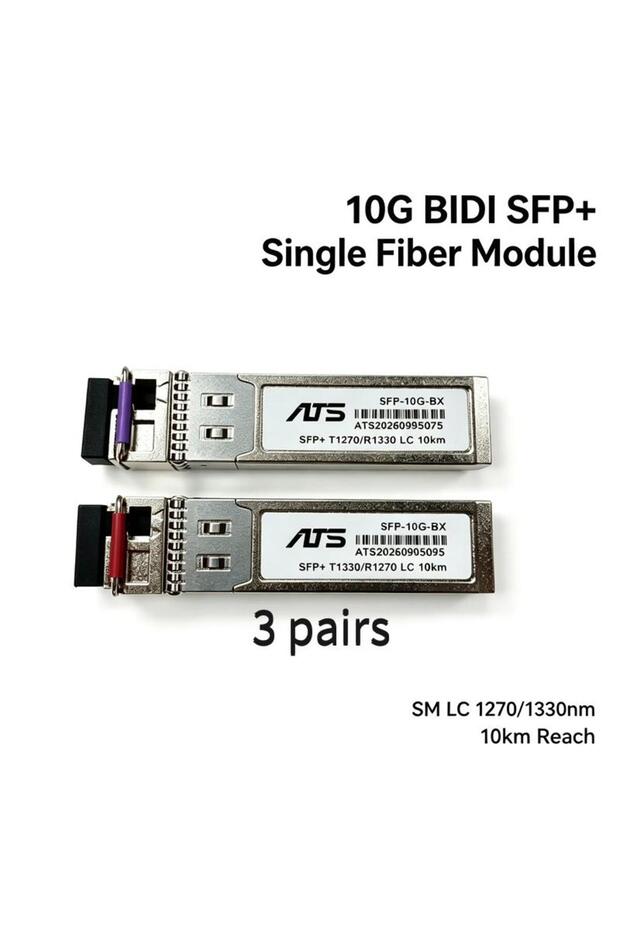 BIDI-10G-10KM-3pair 10G BIDI SM LC SFP+ 1270/1330nm Single Mode 10KM/20KM/40KM Fiber Optic Module Co