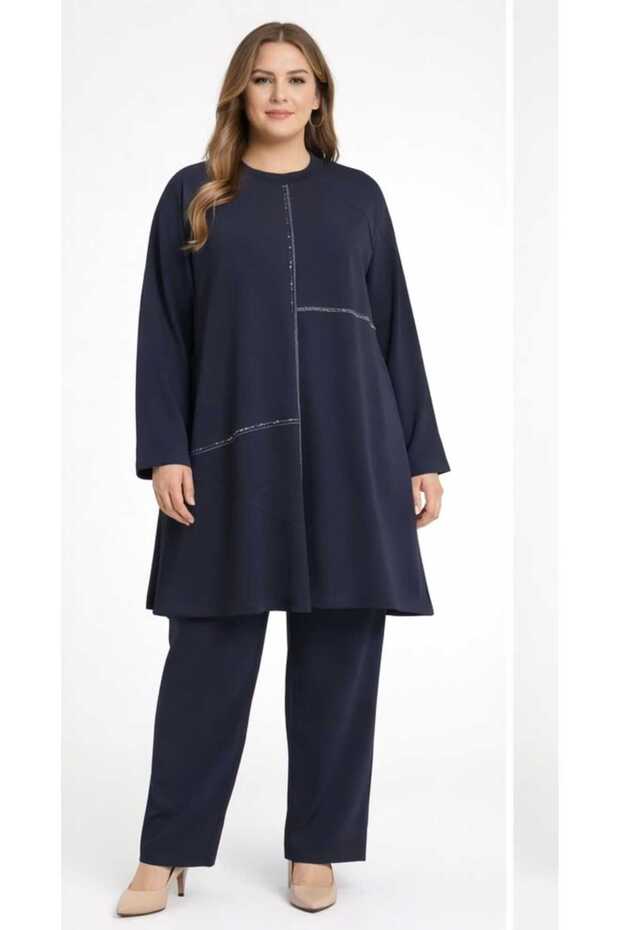 Combed Cotton Pants with Elastic Waist and Wide Legs 24cm Double Sports Suit