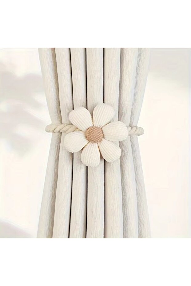 1pc 1/2pcs Flower Magnetic Window Curtain Buckle Curtain Rope Bundle Door Curtain Holdback for Bedro